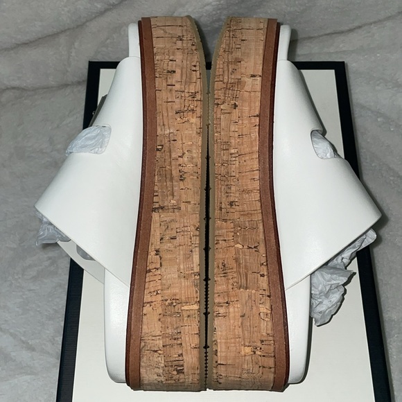 NWT J/SLIDES BELINDA White Leather Sandal - Picture 12 of 15